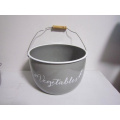 Enamel Coating Storage Pot Set Potato Pot Onion Pot with Pail